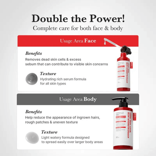 Hypochlorous Acid Rice Peel Shot Duo