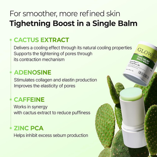 Cooling Pore Relief Balm Stick – De-Puffs, Tightens Pores & Smooths Skin